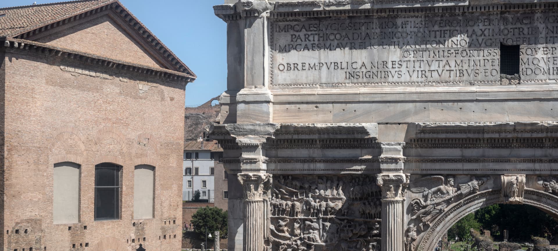 Curia Iulia e Arco di Settimio Severo