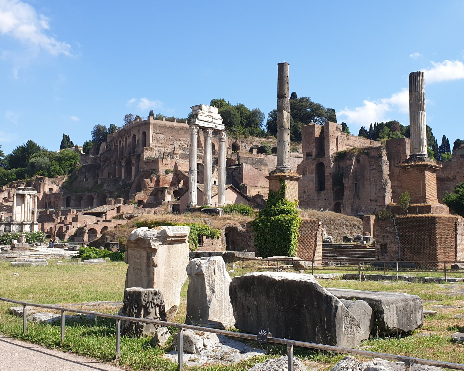 Le rovine del Foro Romano a lavori ultimati