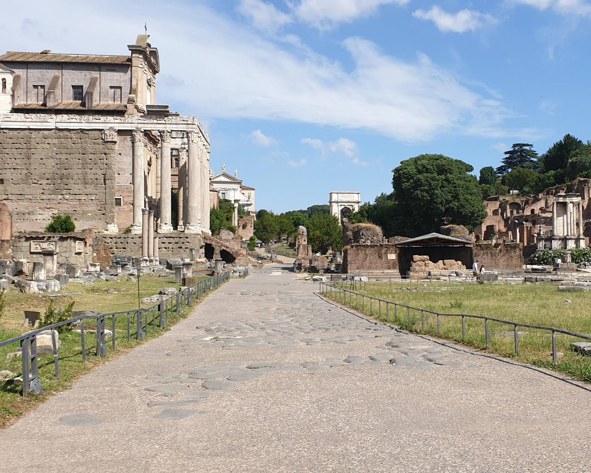 La Via Sacra e il Foro Romano a lavori ultimati
