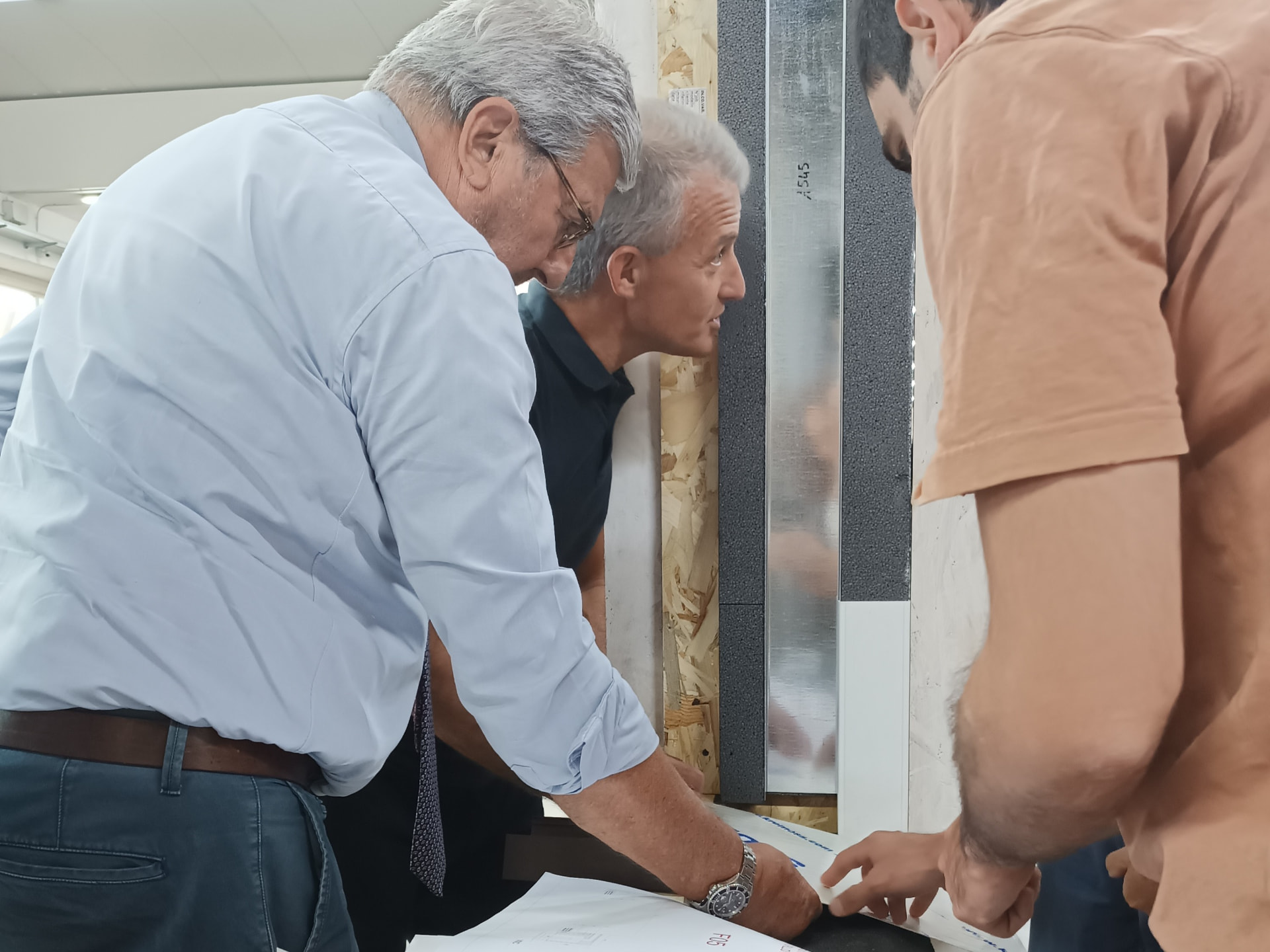 Verifica dei disegni esecutivi sul mock-up