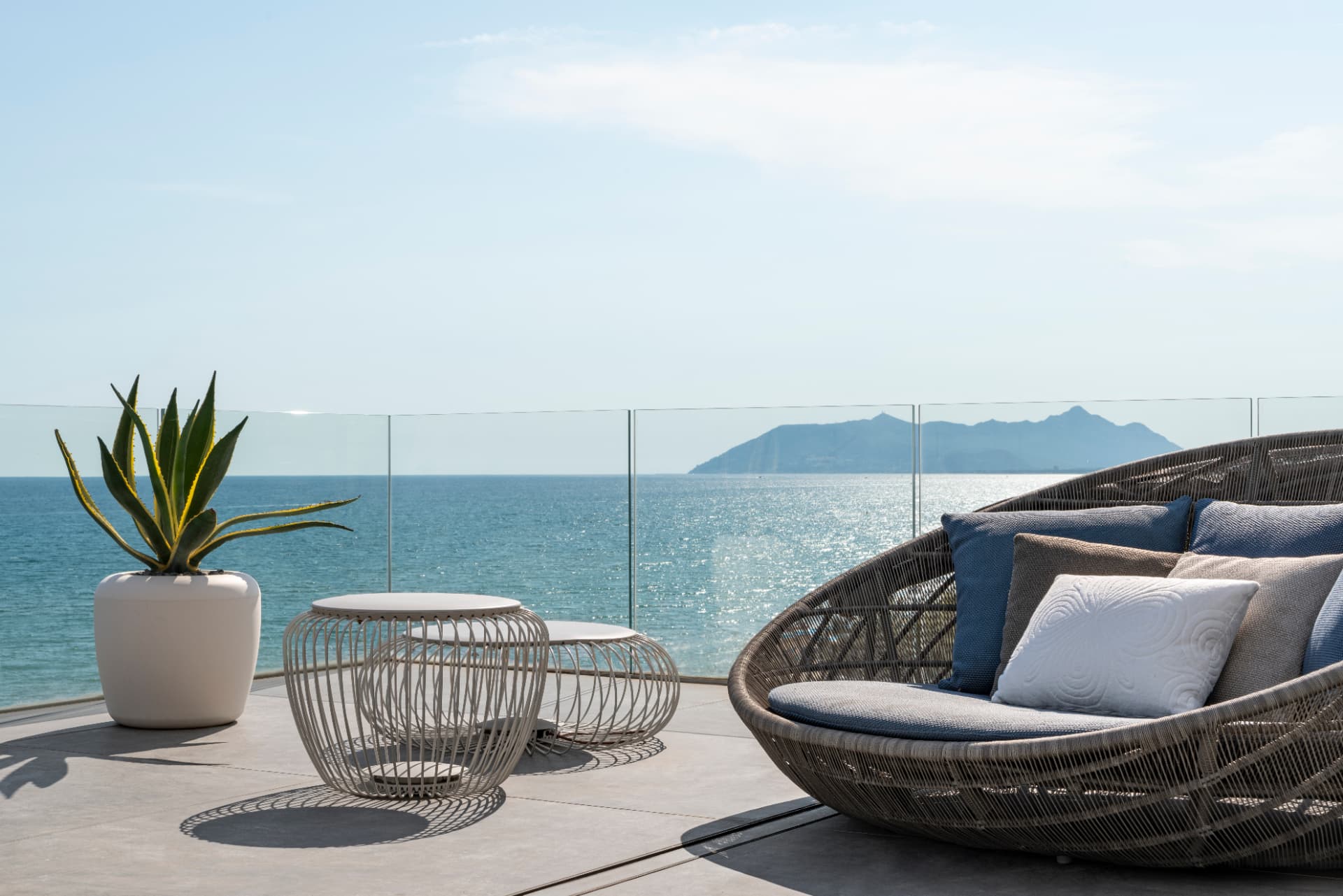 Terrazza panoramica con vista sul golfo